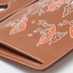Pre Owned Hermes Gold Swift Leather L'Epopee Backpocket Pouch