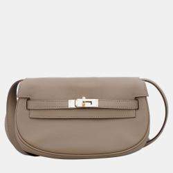 Hermes Brown Swift Leather Kelly Moove Bag