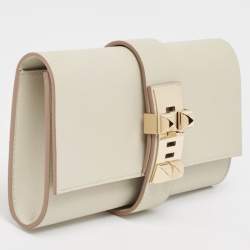 Hermès Gris Perle Swift Leather Medor Clutch 23