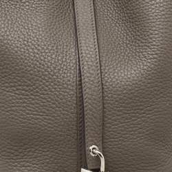 Hermes Etain Taurillon Clemence Leather Picotin Lock 18 Bag