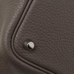 Hermes Etain Taurillon Clemence Leather Picotin Lock 18 Bag