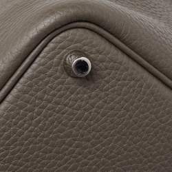 Hermes Etain Taurillon Clemence Leather Picotin Lock 18 Bag