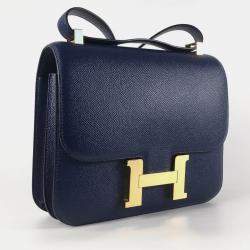 Hermes Blue Sapphire Epsom Constance 24 Bag