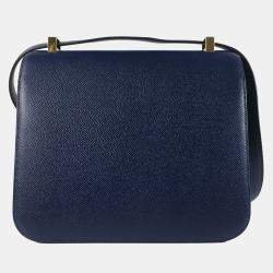 Hermes Blue Sapphire Epsom Constance 24 Bag