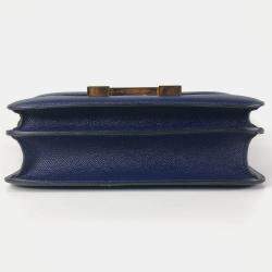 Hermes Blue Sapphire Epsom Constance 24 Bag