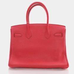 Hermes Rose Jaipur Togo Birkin 30 Handbag