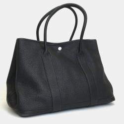 Hermes Black Negonda Garden Party 36 Handbag