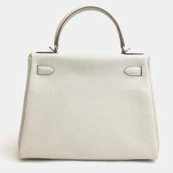 Hermes Craie Togo Kelly 28 Handbag