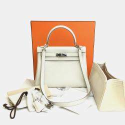 Hermes Craie Togo Kelly 28 Handbag