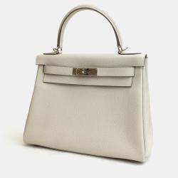 Hermes Craie Togo Kelly 28 Handbag