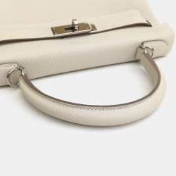 Hermes Craie Togo Kelly 28 Handbag