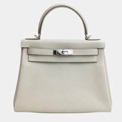 Hermes Craie Togo Kelly 28 Handbag