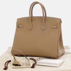 Hermes Beige Marfa Togo Birkin handbag