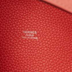 Hermes Rose Jaipur Taurillon Clemence Leather Picotin Lock 18 Bag