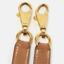 Pre Owned Hermes Natural Vache Leather Gold Finish Kelly Sellier 32 Bag