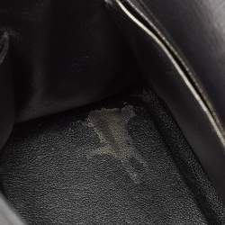 Hermes Noir Togo Leather Palladium Finish Kelly Retourne 35 Bag