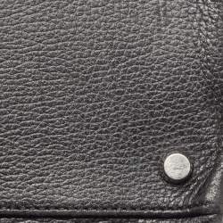 Hermes Noir Togo Leather Palladium Finish Kelly Retourne 35 Bag