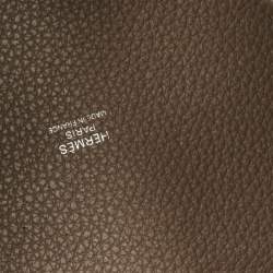 Pre Owned Hermes Etoupe Taurillon Clemence Leather Picotin Lock 18 Bag