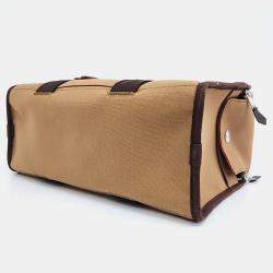 Hermes Beige/Brown Canvas Pet Carrying Bag