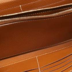 Hermes Gold Epsom Leather Kelly Longue Wallet