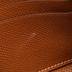 Hermes Gold Epsom Leather Kelly Longue Wallet