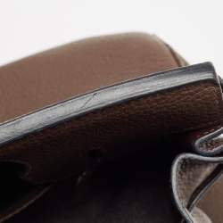 Hermes Chocolat Taurillon Clemence Leather Palladium Finish Birkin 30 Bag