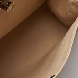 Pre Owned Hermès Beige/Fauve Toile Canvas and Vache Hunter Leather Herbag Zip 39 Bag