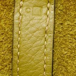 Pre Owned Hermes Vert Chartreuse Taurillon Clemence Leather Picotin 22 Bag
