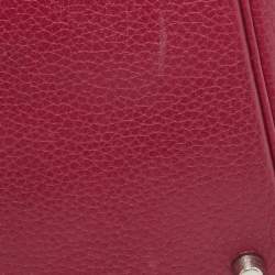 Pre Owned Hermes Tosca Taurillon Clemence Leather Picotin Lock 18 Bag