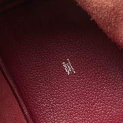 Pre Owned Hermes Tosca Taurillon Clemence Leather Picotin Lock 18 Bag