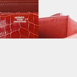 Pre Owned Hermes Brown Matte Niloticus Crocodile Constance Elan Bag