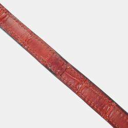 Pre Owned Hermes Brown Matte Niloticus Crocodile Constance Elan Bag