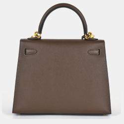 Hermes Epsom Leather Kelly 25  Handbag