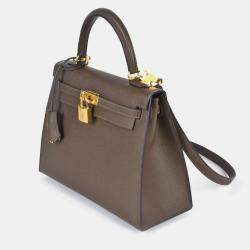 Hermes Epsom Leather Kelly 25  Handbag