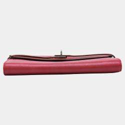 Pre Owned Hermes Bordeaux Epsom Leather Long Kelly Wallet