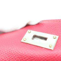 Pre Owned Hermes Bordeaux Epsom Leather Long Kelly Wallet