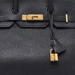 Hermès Black Togo Leather Gold Finish Birkin 35 Bag