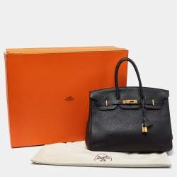 Hermès Black Togo Leather Gold Finish Birkin 35 Bag