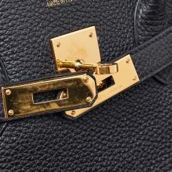 Hermès Black Togo Leather Gold Finish Birkin 35 Bag