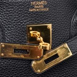 Hermès Black Togo Leather Gold Finish Birkin 35 Bag