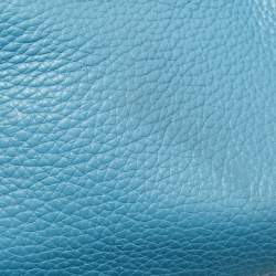 Hermes Bleu Jean Taurillon Clemence Leather Palladium Finish Birkin 40 Bag