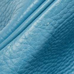 Hermes Bleu Jean Taurillon Clemence Leather Palladium Finish Birkin 40 Bag