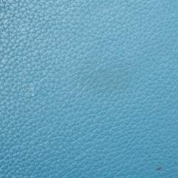 Hermes Bleu Jean Taurillon Clemence Leather Palladium Finish Birkin 40 Bag