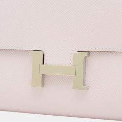 Hermes Pink Epsom Leather Constance To-Go Wallet 