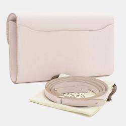 Hermes Pink Epsom Leather Constance To-Go Wallet 