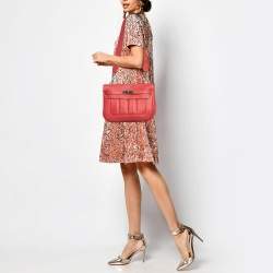 Hermes Rouge Tomate Swift Leather Palladium Finish Berline 28 Bag