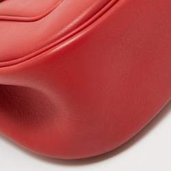 Hermes Rouge Tomate Swift Leather Palladium Finish Berline 28 Bag