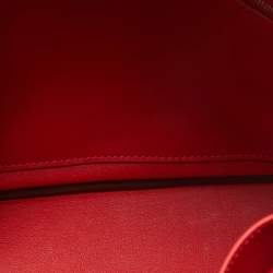 Hermes Rouge Tomate Swift Leather Palladium Finish Berline 28 Bag