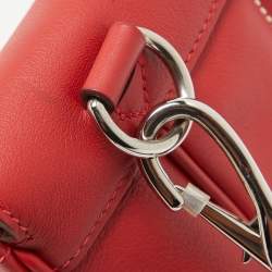 Hermes Rouge Tomate Swift Leather Palladium Finish Berline 28 Bag
