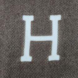 Pre Owned بطانية هيرميس "ملتي كولور" كشمير بني